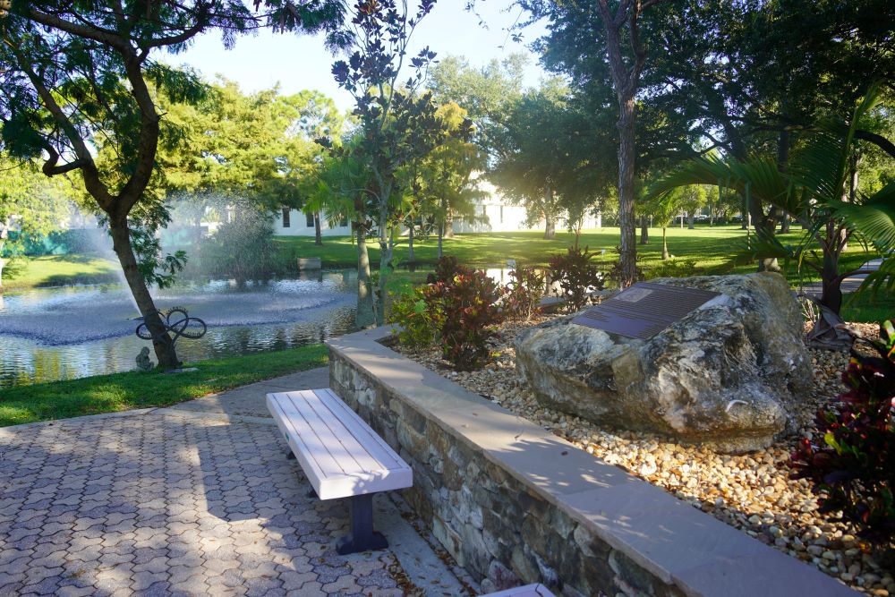 Reflections Park - Benches and fountain